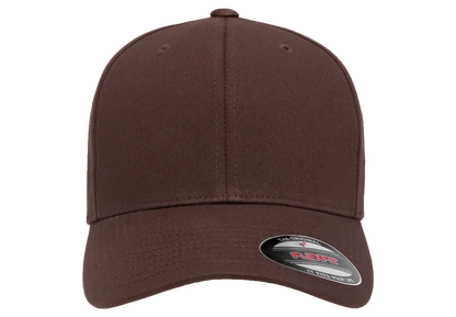 Flexfit Cotton Twill Cap, 6-Panel Structured Fitted Hat