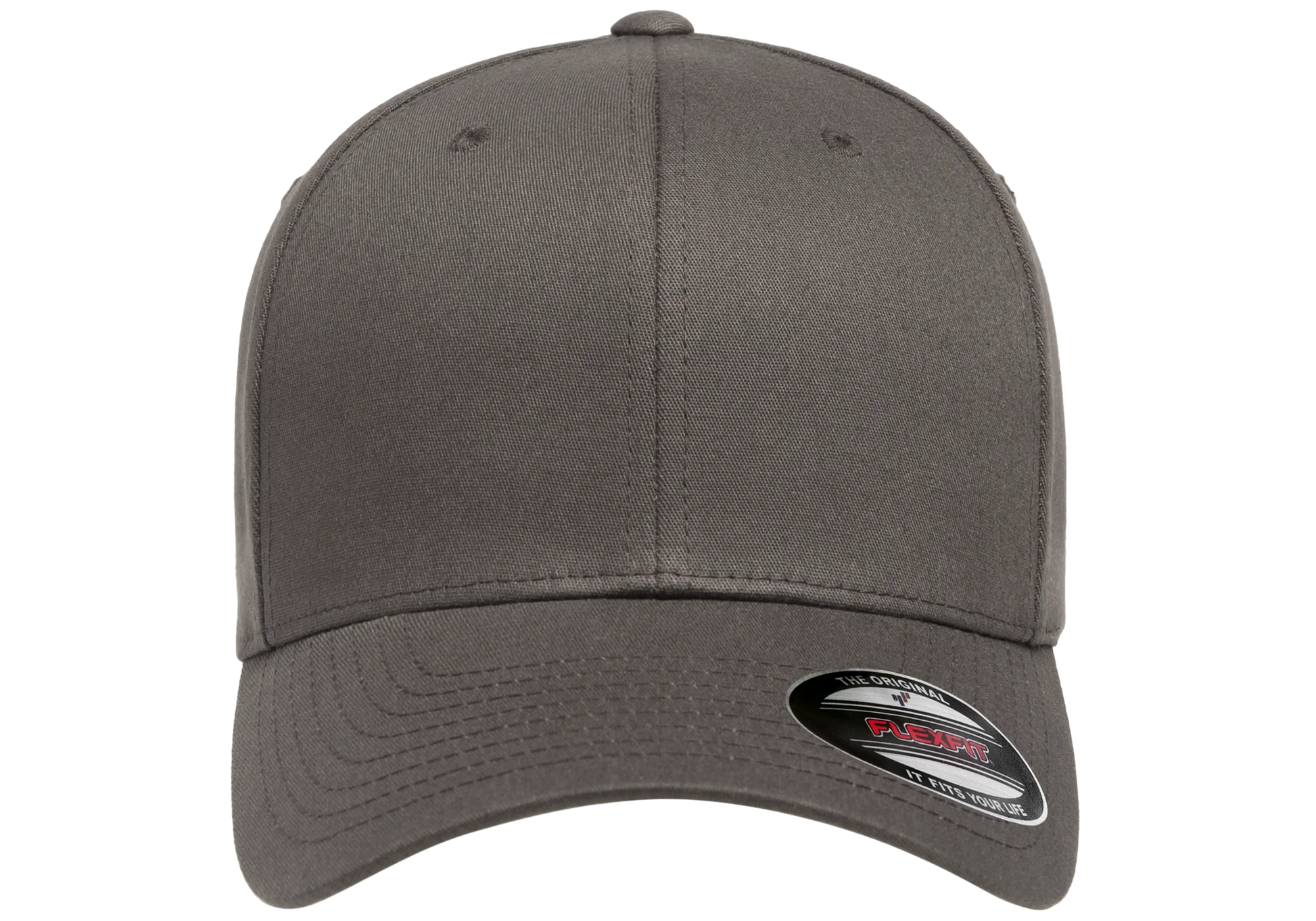 Flexfit Cotton Twill Cap, 6-Panel Structured Fitted Hat