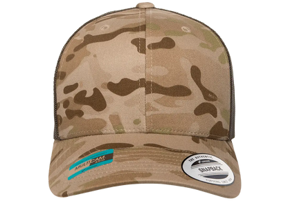 YP Classics Multicam Retro Trucker Cap