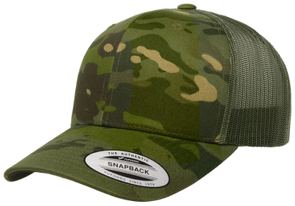 YP Classics Multicam Retro Trucker Cap