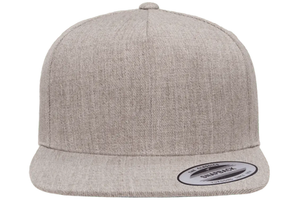 YP Classics Premium 5-Panel Snapback Cap Wool Blend