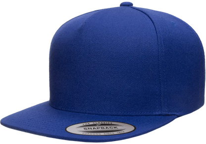YP Classics Premium 5-Panel Snapback Cap Wool Blend