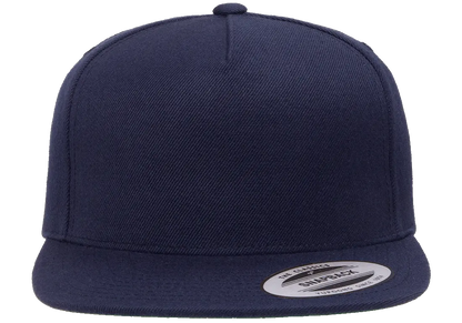 YP Classics Premium 5-Panel Snapback Cap Wool Blend