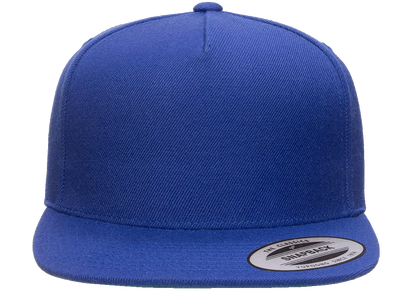 YP Classics Premium 5-Panel Snapback Cap Wool Blend