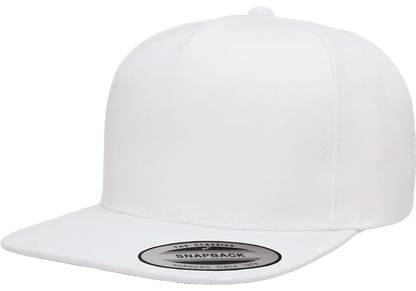 YP Classics Premium 5-Panel Snapback Cap Wool Blend