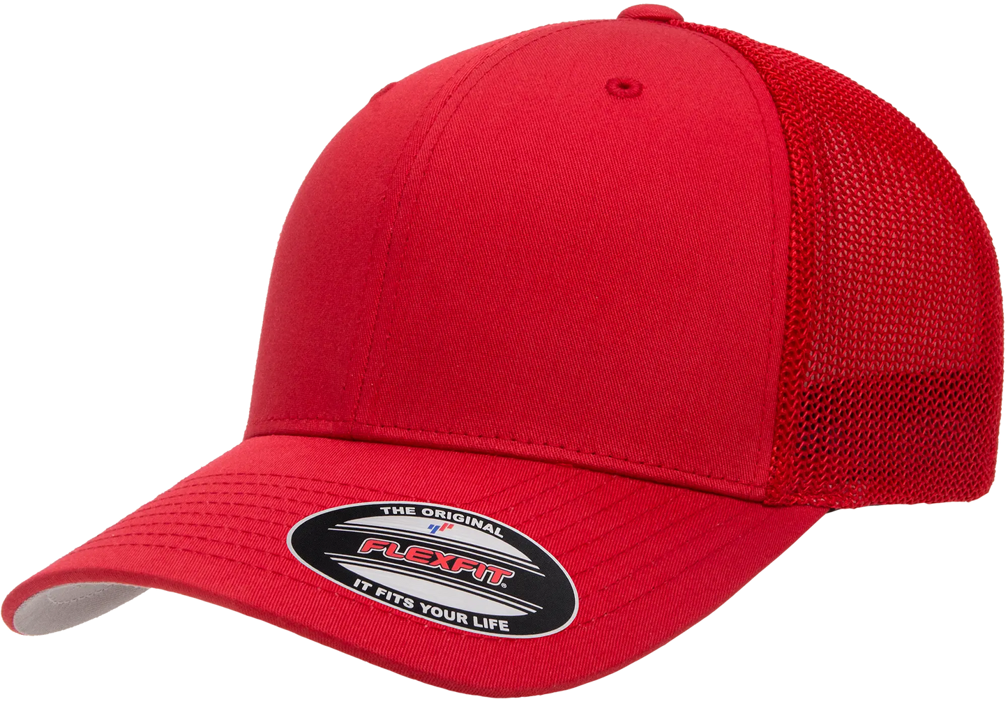 Flexfit Trucker Mesh Cap, Structured, Stretch-Fit