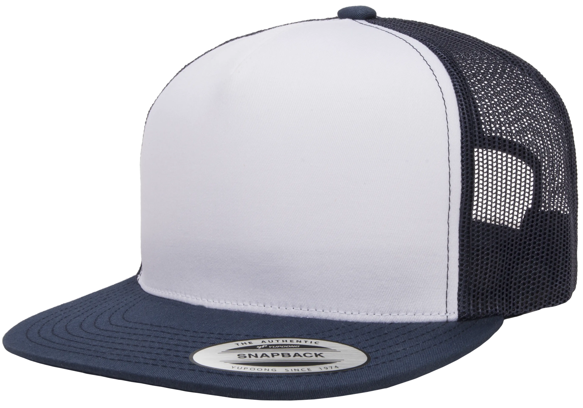 YP Classics Classic Trucker Cap - White Front Panel
