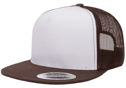 YP Classics Classic Trucker Cap - White Front Panel