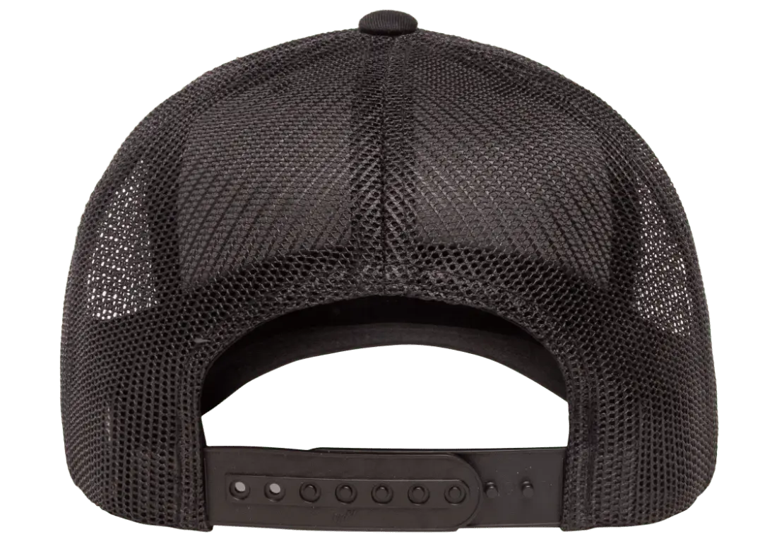 YP Classics Recycled Mesh Retro Trucker Cap Black One Size