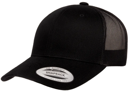 YP Classics Recycled Mesh Retro Trucker Cap Black One Size