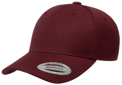 YP Classics 5-Panel Premium Curved Visor Snapback Cap