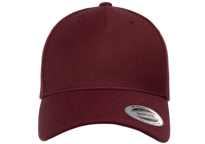 YP Classics 5-Panel Premium Curved Visor Snapback Cap