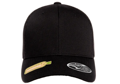 Flexfit 110 Recycled Mesh Cap, Black | 110R-BK-ONE