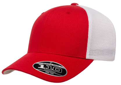 Flexfit 110 Mesh Cap, 2-Tone, Adjustable Snapback, Trucker Hat