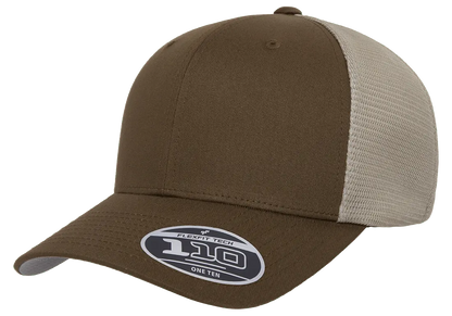 Flexfit 110 Mesh Cap, 2-Tone, Adjustable Snapback, Trucker Hat