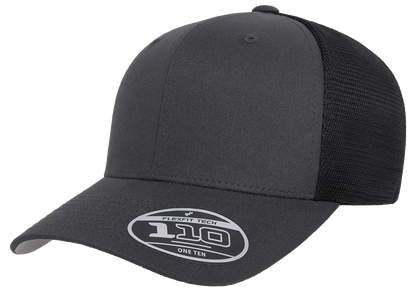 Flexfit 110 Mesh Cap, 2-Tone, Adjustable Snapback, Trucker Hat