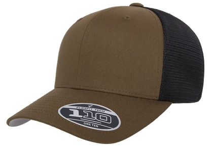 Flexfit 110 Mesh Cap, 2-Tone, Adjustable Snapback, Trucker Hat