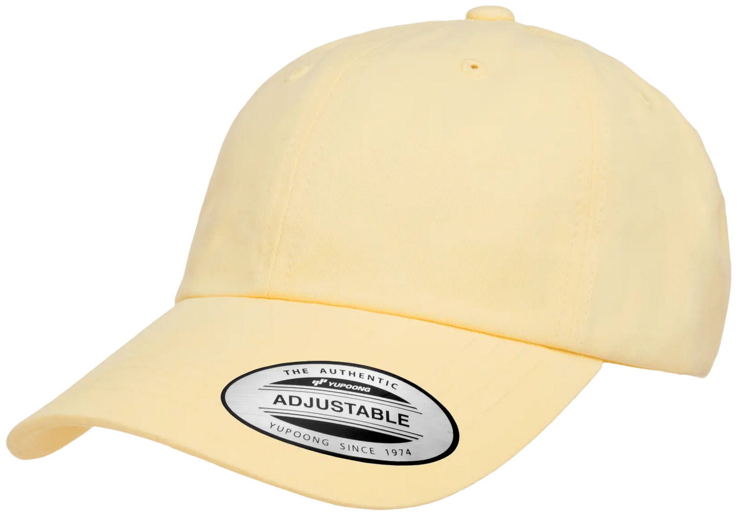 YP Classics Peached Cotton Twill Dad Cap - Black
