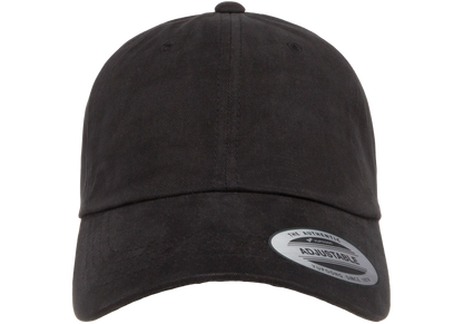 YP Classics Peached Cotton Twill Dad Cap - Black