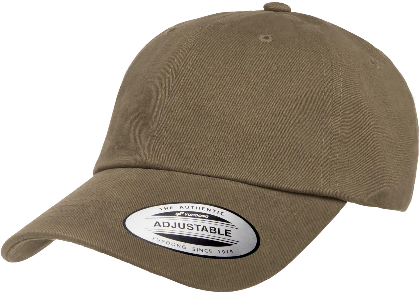 YP Classics Peached Cotton Twill Dad Cap - Black
