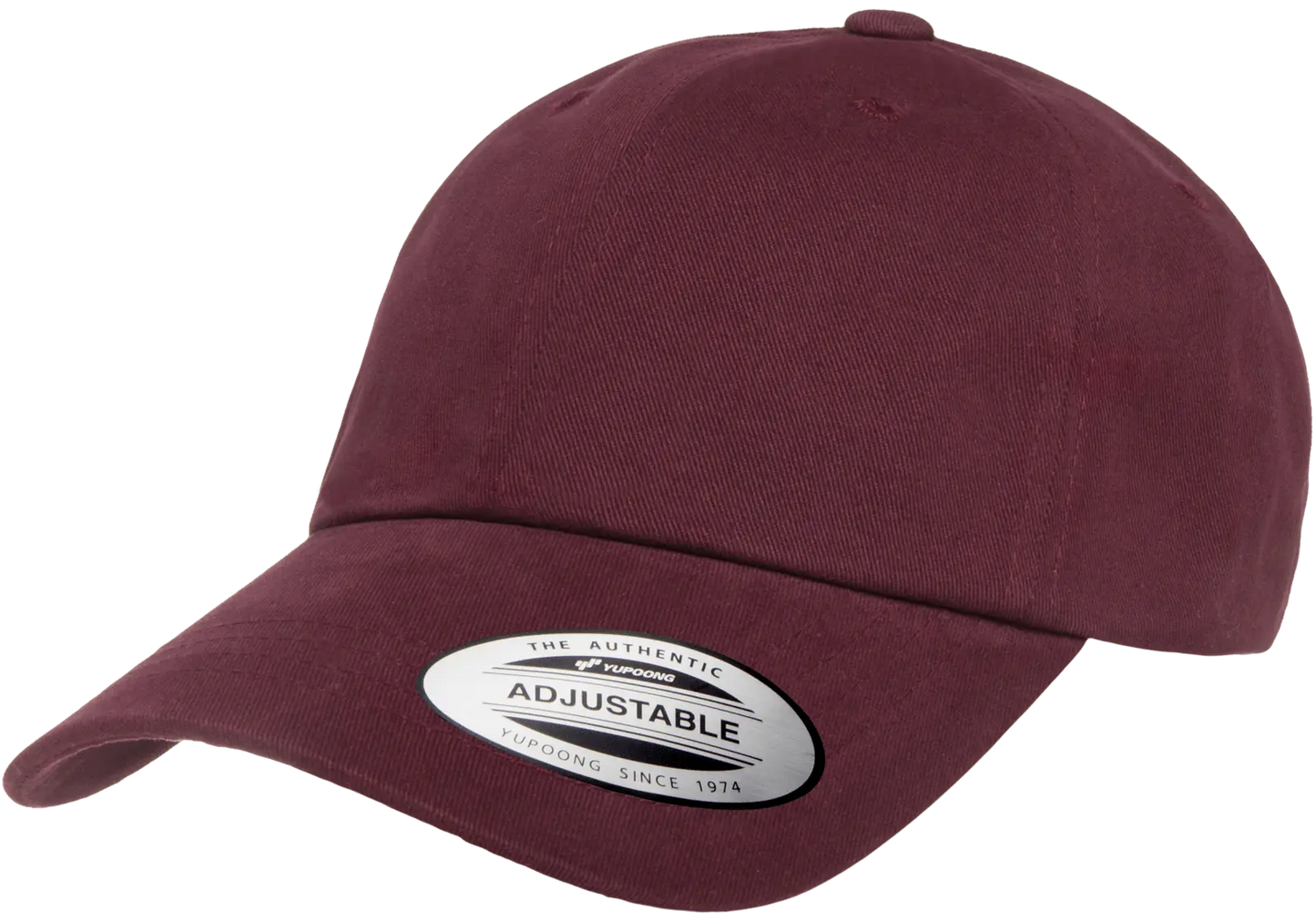 YP Classics Peached Cotton Twill Dad Cap - Black