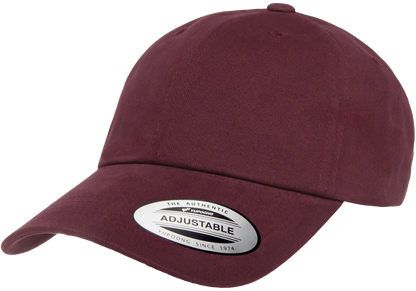 YP Classics Peached Cotton Twill Dad Cap - Black