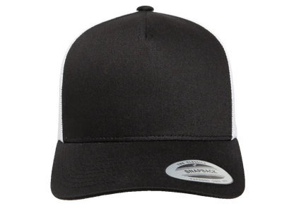YP Classics 5-Panel Retro Trucker Cap, 2-Tone, Structured Snapback