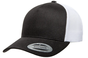 Black Hat/White Mesh Back