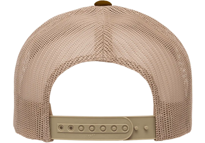 YP Classics 5-Panel Retro Trucker Cap, 2-Tone, Structured Snapback