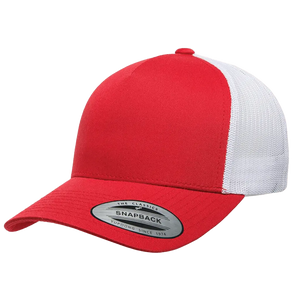 Red Hat/White Mesh Back