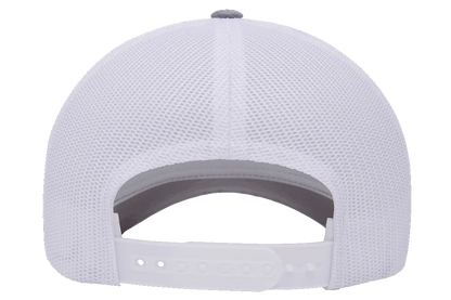 YP Classics 5-Panel Retro Trucker Cap, 2-Tone, Structured Snapback