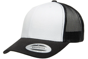 Black Hat/White Front Panel