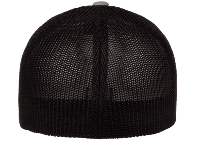 Flexfit Melange Trucker Cap, Dark Heather/Black, One Size | 6311-DHBK-ONE