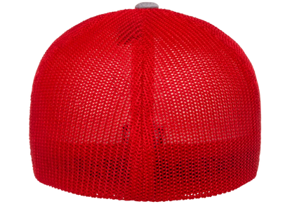 Flexfit Melange Trucker Cap, Dark Heather/Black, One Size | 6311-DHBK-ONE