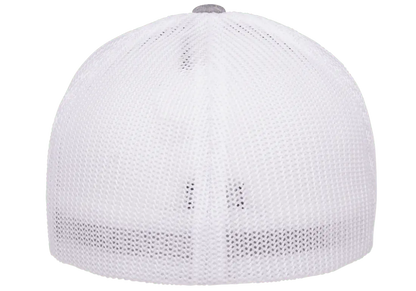 Flexfit Melange Trucker Cap, Dark Heather/Black, One Size | 6311-DHBK-ONE