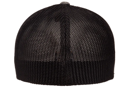 Flexfit Melange Trucker Cap, Dark Heather/Black, One Size | 6311-DHBK-ONE