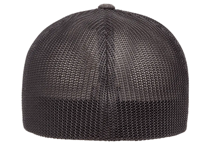 Flexfit Melange Trucker Cap, Dark Heather/Black, One Size | 6311-DHBK-ONE