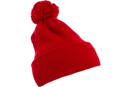 Flex Fit House YP Classics Cuffed Pom Pom Knit Beanie