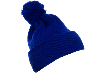 Flex Fit House YP Classics Cuffed Pom Pom Knit Beanie