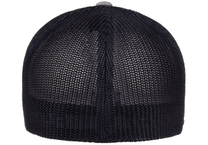 Flexfit Melange Trucker Cap, Dark Heather/Black, One Size | 6311-DHBK-ONE