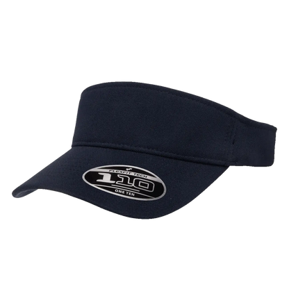 Flexfit 110 Cool & Dry Performance Visor, One Size | 8110-BK-ONE