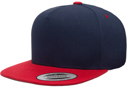 YP Classics 5-Panel Cotton Twill Snapback Cap 2-Tone