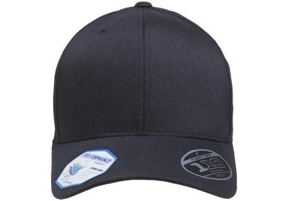 Flexfit 110 Pro-Formance Cap, Moisture-Wicking, Hook & Loop, Black | 110C-BK-ONE