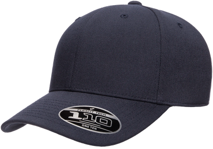 Flexfit 110 Pro-Formance Cap, Moisture-Wicking, Hook & Loop, Black | 110C-BK-ONE