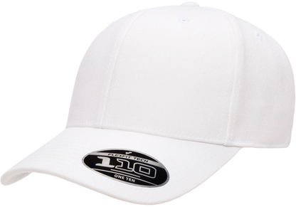 Flexfit 110 Pro-Formance Cap, Moisture-Wicking, Hook & Loop, Black | 110C-BK-ONE