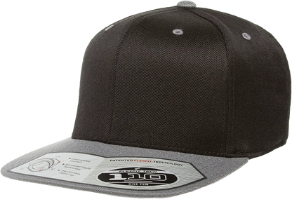Flexfit 110 Premium Snapback Cap, 2-Tone Wool Blend, One Size