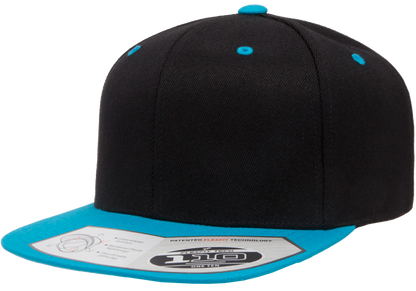 Flexfit 110 Premium Snapback Cap, 2-Tone Wool Blend, One Size