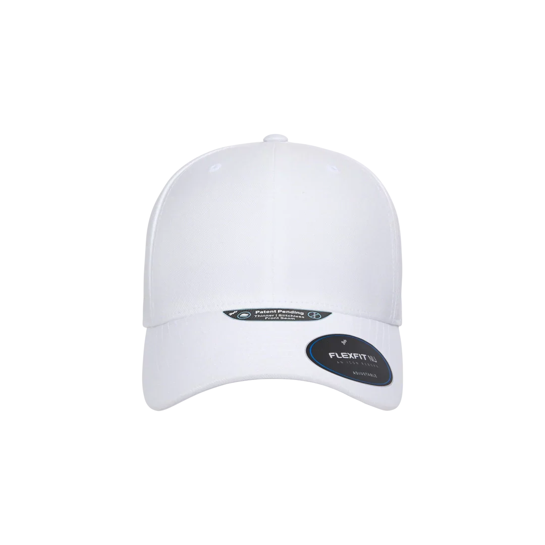 Flexfit NU Adjustable Cap, 6-Panel, Mid Profile, Structured, Black