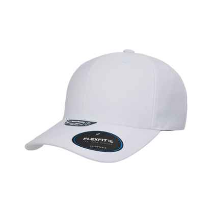 Flexfit NU Adjustable Cap, 6-Panel, Mid Profile, Structured, Black