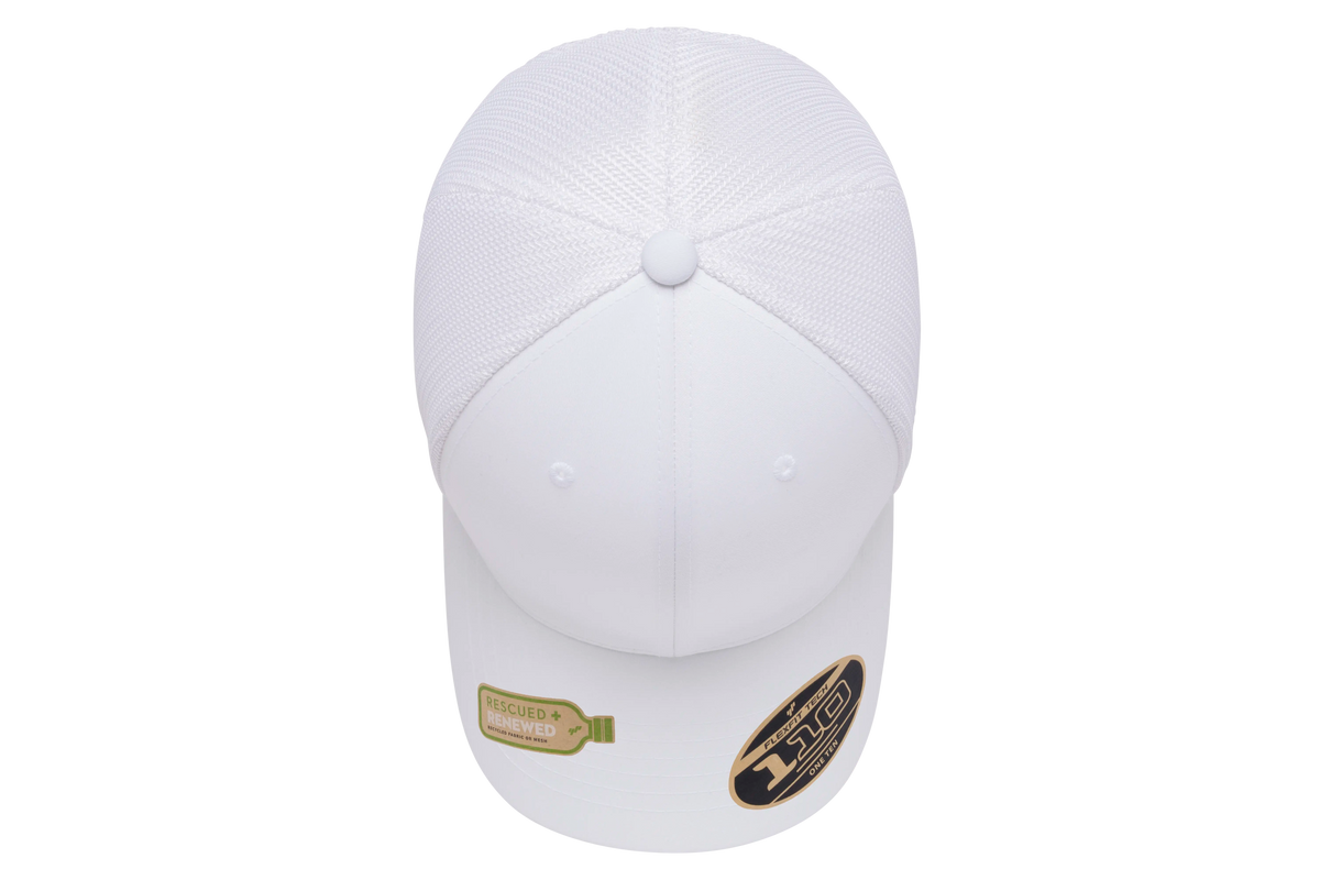 Flexfit 110 Recycled Mesh Cap, Black | 110R-BK-ONE